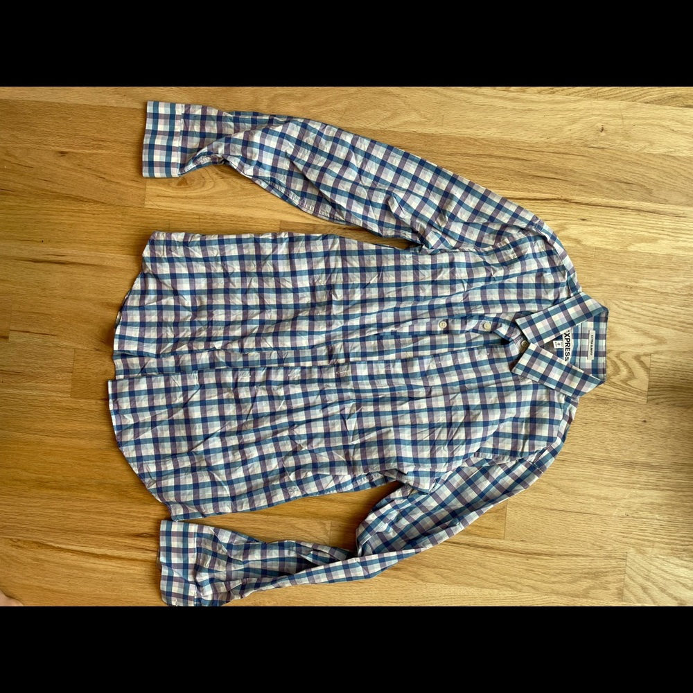 Men’s medium express extra slim fit dress shirt